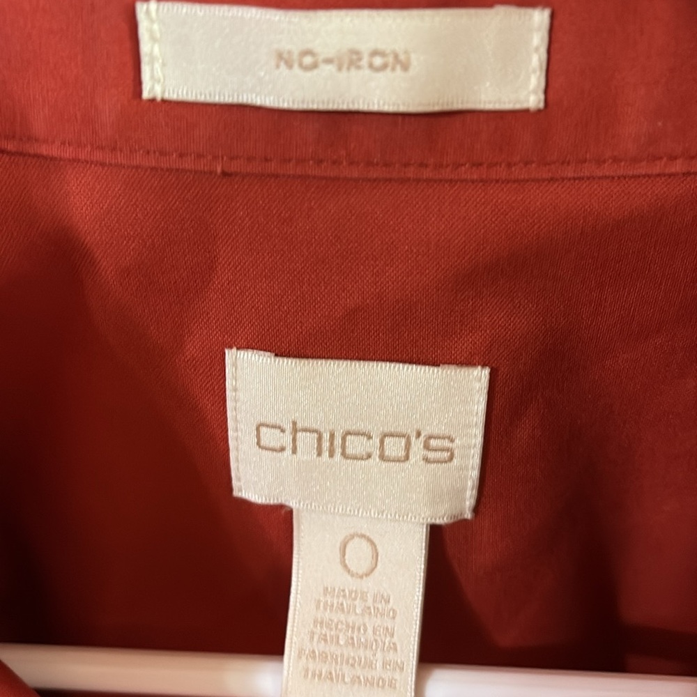 Chico's Button-Down Shirt in Rust - Picture 4 of 5